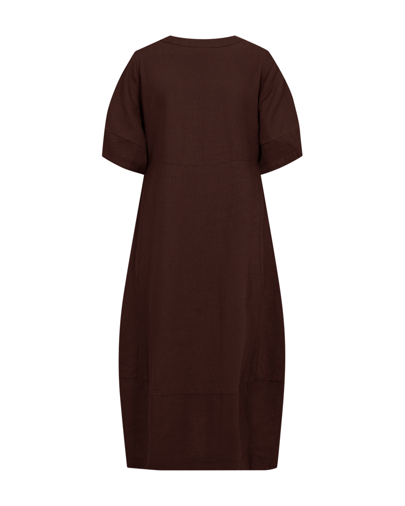 Freequent Jurk Lava Bruin - OAK Fashion Noordwolde