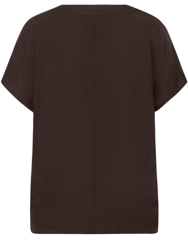 Kaffe Curve Blouse Mille Bruin - OAK Fashion Noordwolde