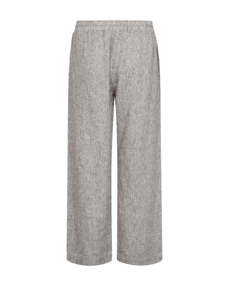 Freequent Pantalon Lava met Streepje Bruin - OAK Fashion Noordwolde