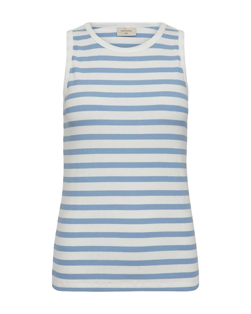 Freequent Singlet Effy multi blue - OAK Fashion Noordwolde