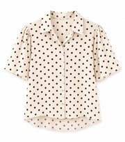 Oak Blouse dots Off White - OAK Fashion Noordwolde