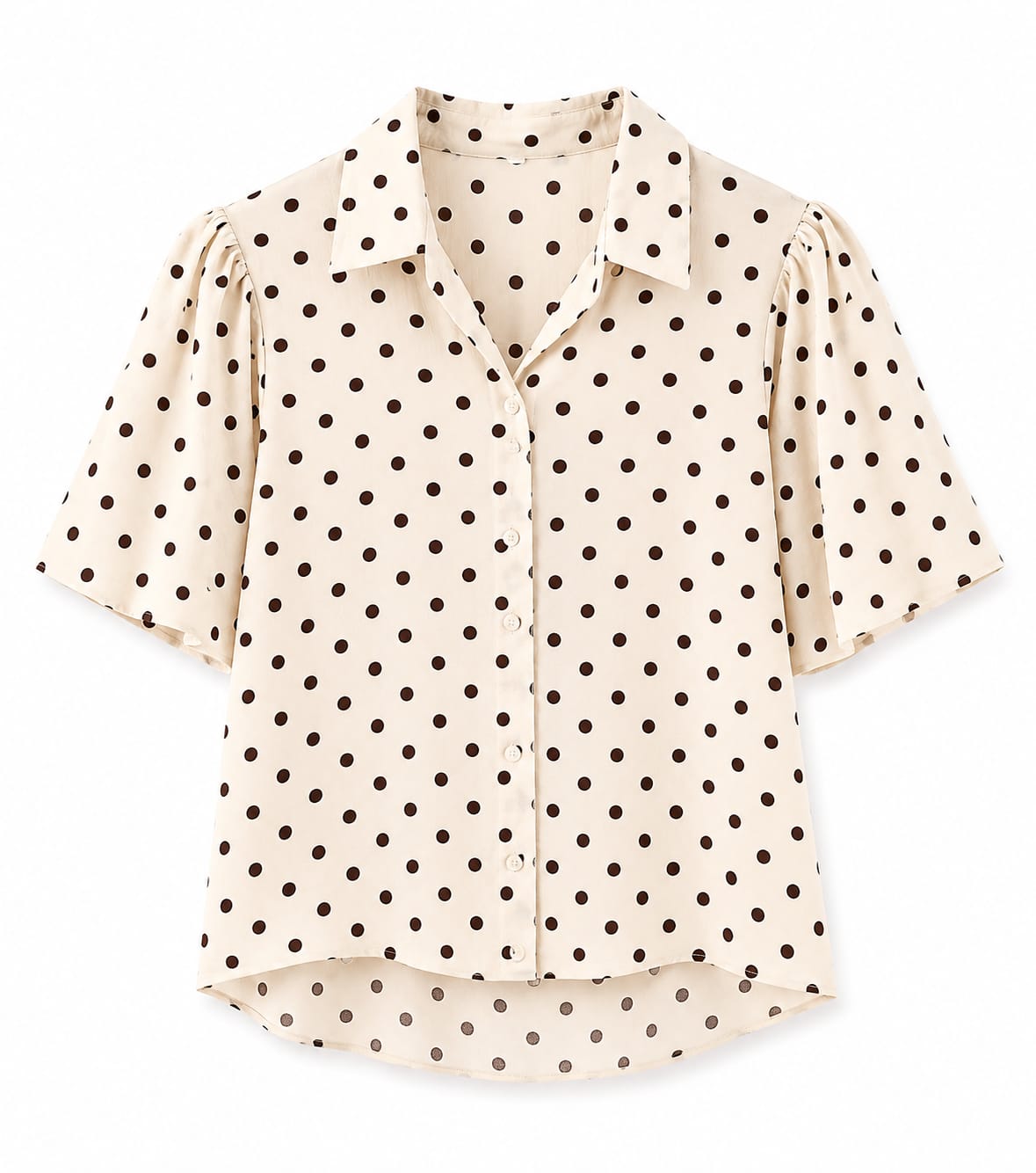 Oak Blouse dots Off White - OAK Fashion Noordwolde
