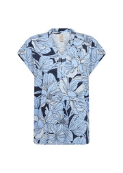 Soya Concept Top Felicity Blauw - OAK Fashion Noordwolde
