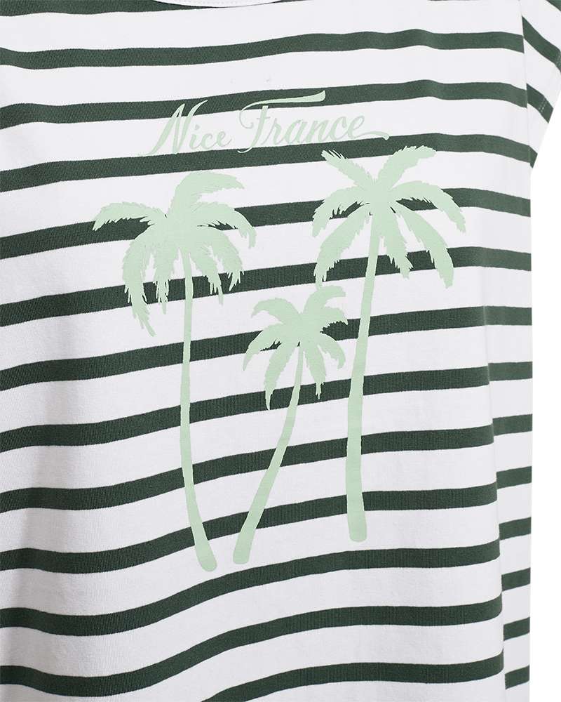 Freequent T-shirt Fenjal Groen - OAK Fashion Noordwolde