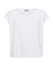 Freequent T-shirt Ziprea Wit - OAK Fashion Noordwolde