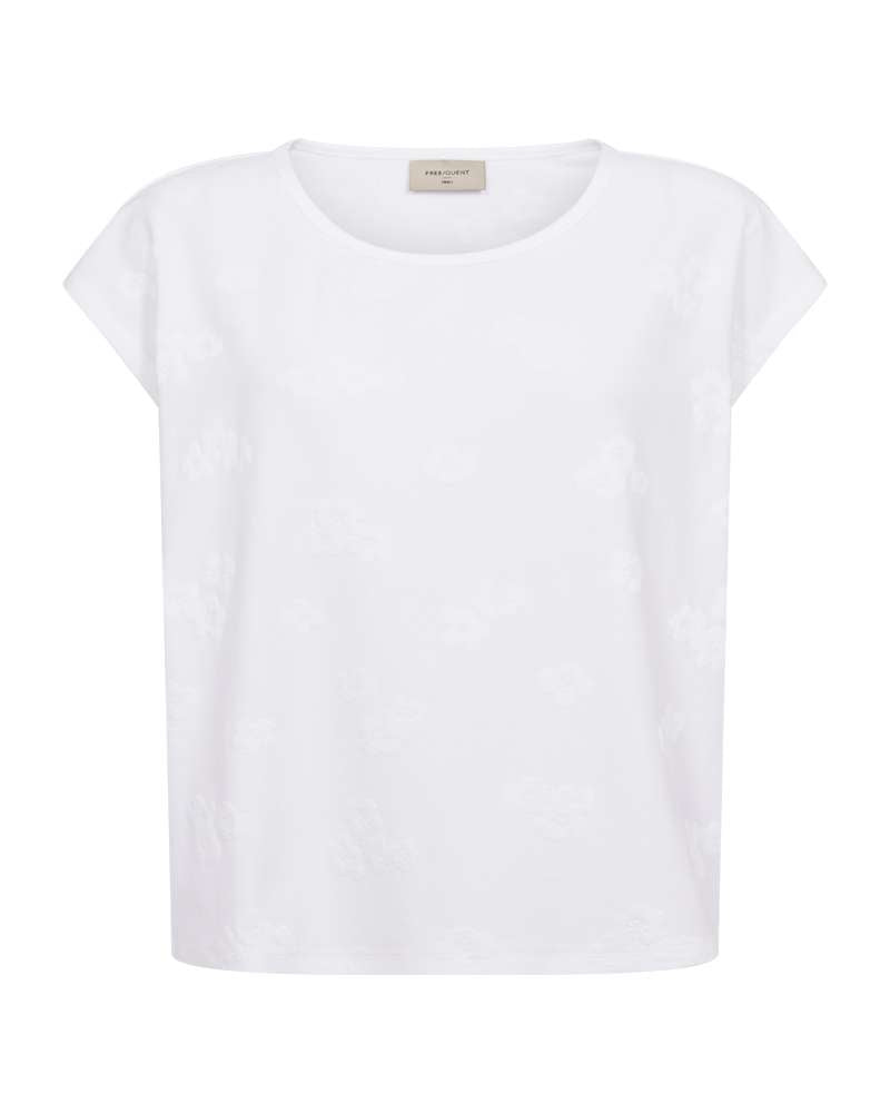 Freequent T-shirt Ziprea Wit - OAK Fashion Noordwolde