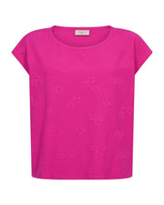 Freequent T-shirt Ziprea Roze - OAK Fashion Noordwolde