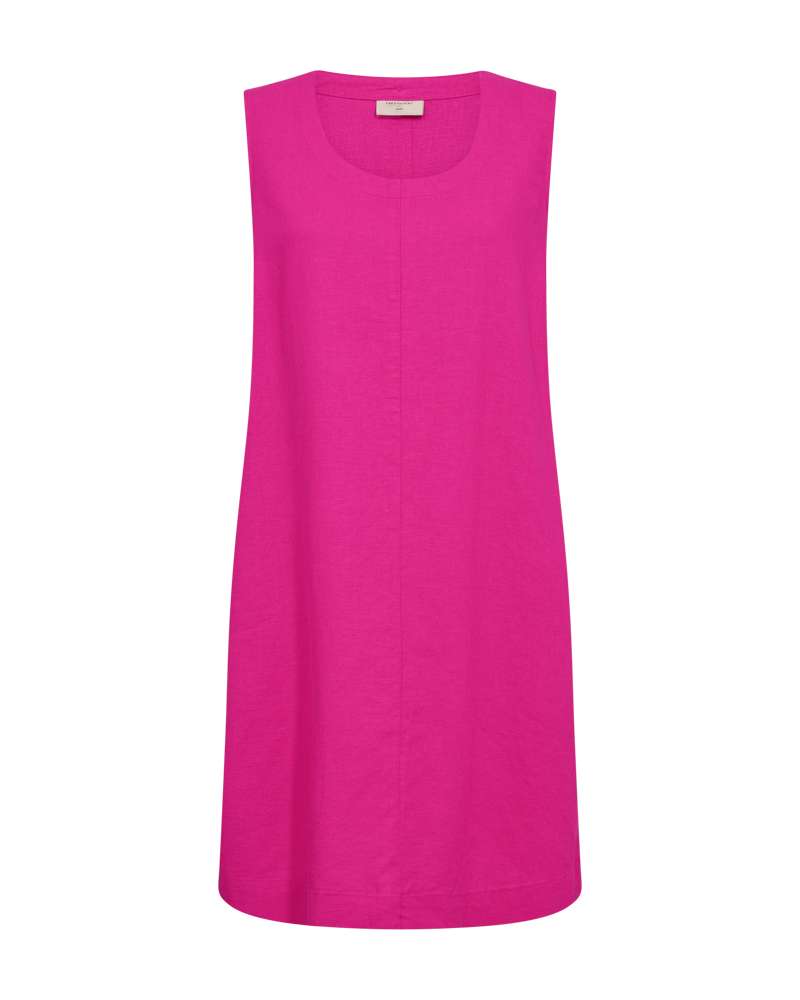 Freequent Jurk Lava Mouwloos Roze - OAK Fashion Noordwolde