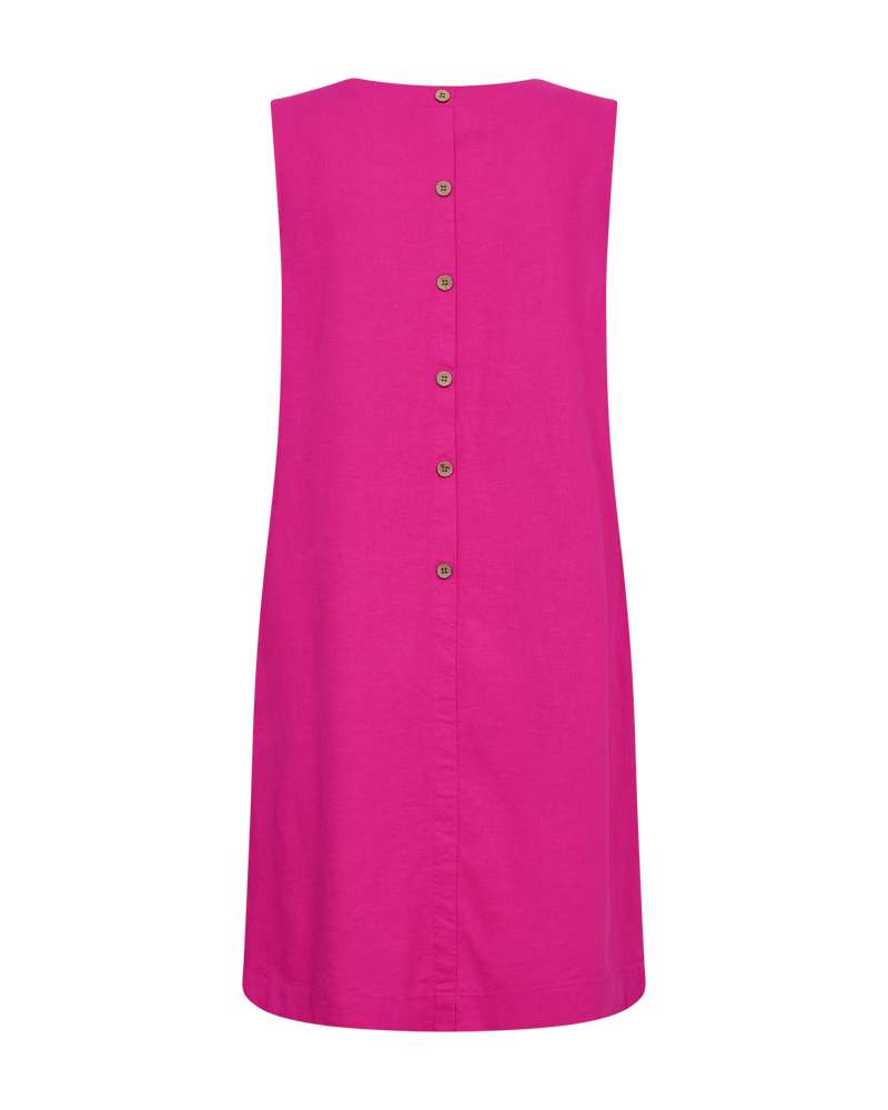 Freequent Jurk Lava Mouwloos Roze - OAK Fashion Noordwolde
