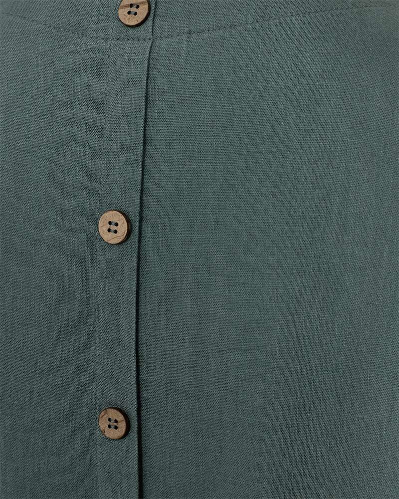Freequent Jurk Lava Mouwloos Groen - OAK Fashion Noordwolde