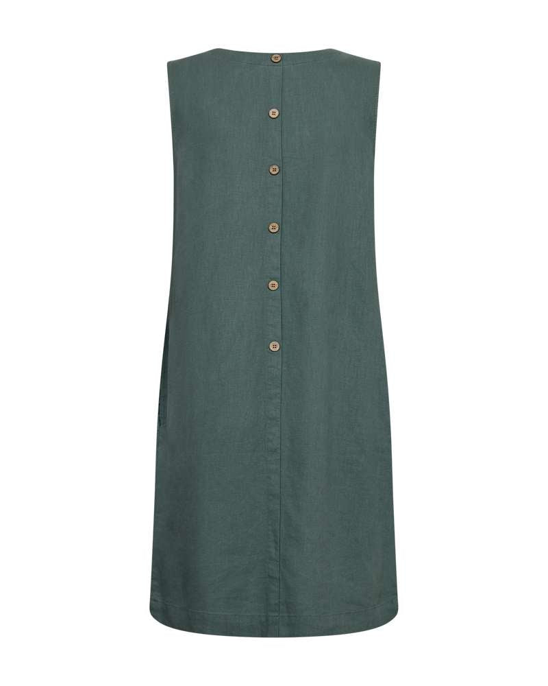 Freequent Jurk Lava Mouwloos Groen - OAK Fashion Noordwolde