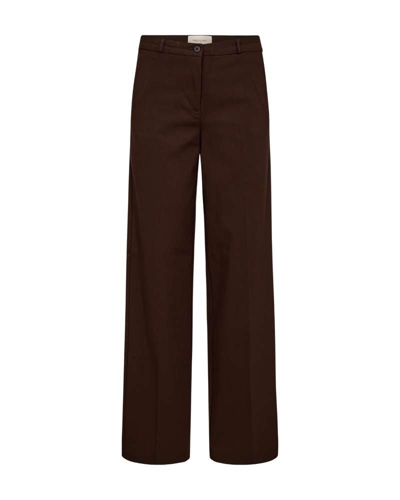 Freequent Pantalon Solvej Bruin - OAK Fashion Noordwolde