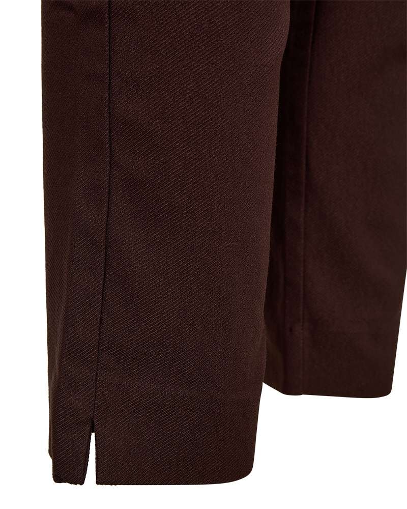 Freequent Pantalon Solvej Smal Bruin - OAK Fashion Noordwolde