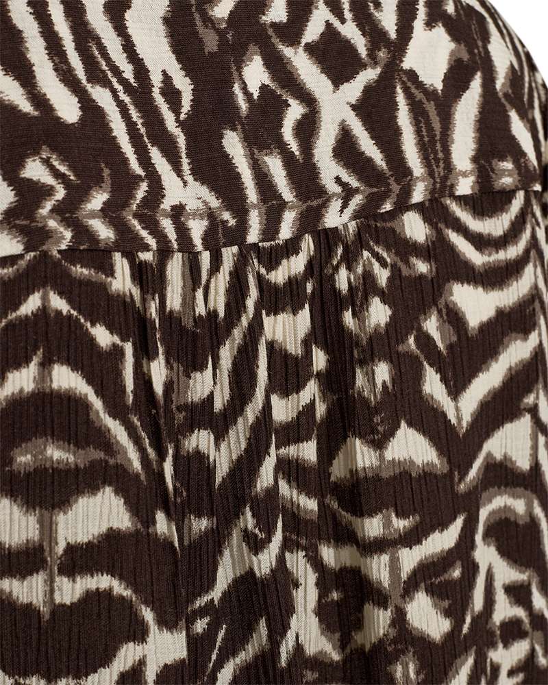 Freequent Blouse Malene Bruin - OAK Fashion Noordwolde