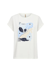 Soya Concept T-shirt Rina Blauw - OAK Fashion Noordwolde