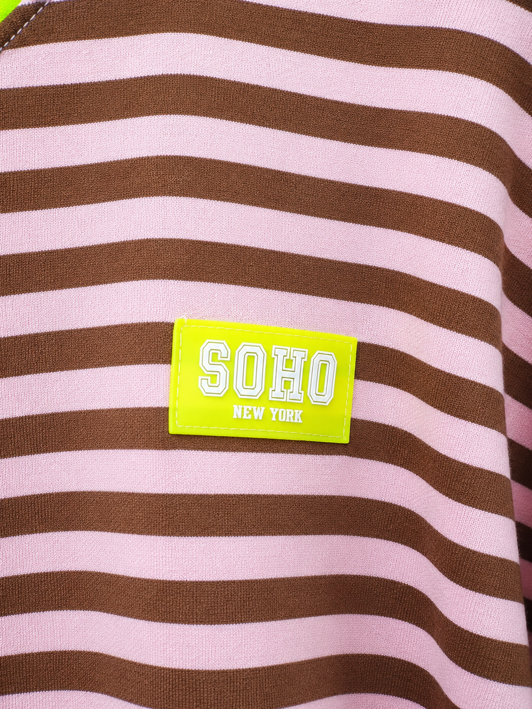 Oak T-shirt Streep Soho Paars - OAK Fashion Noordwolde