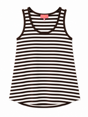Oak Singlet Streepjes Bruin - OAK Fashion Noordwolde