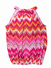 Oak Haltertop Zigzag Roze - OAK Fashion Noordwolde