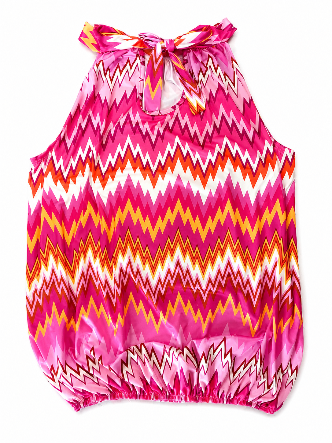 Oak Haltertop Zigzag Roze - OAK Fashion Noordwolde