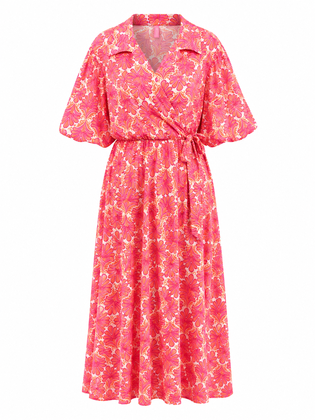 Oak Maxidress Print Roze - OAK Fashion Noordwolde