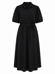 Oak Maxidress Zwart Zwart - OAK Fashion Noordwolde