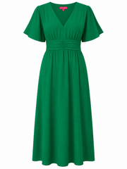 Oak Maxidress Curve Milou Groen - OAK Fashion Noordwolde