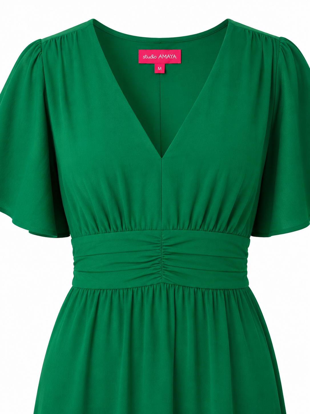 Oak Maxidress Curve Milou Groen - OAK Fashion Noordwolde