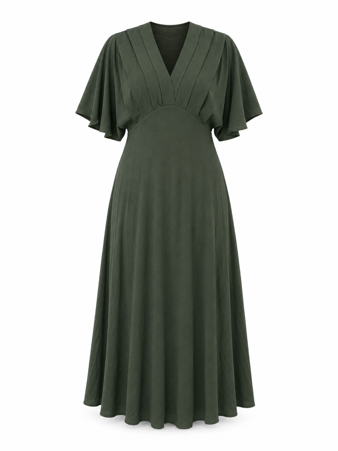 Oak Maxidress Curve Mare Groen - OAK Fashion Noordwolde