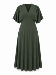 Oak Maxidress Curve Mare Groen - OAK Fashion Noordwolde