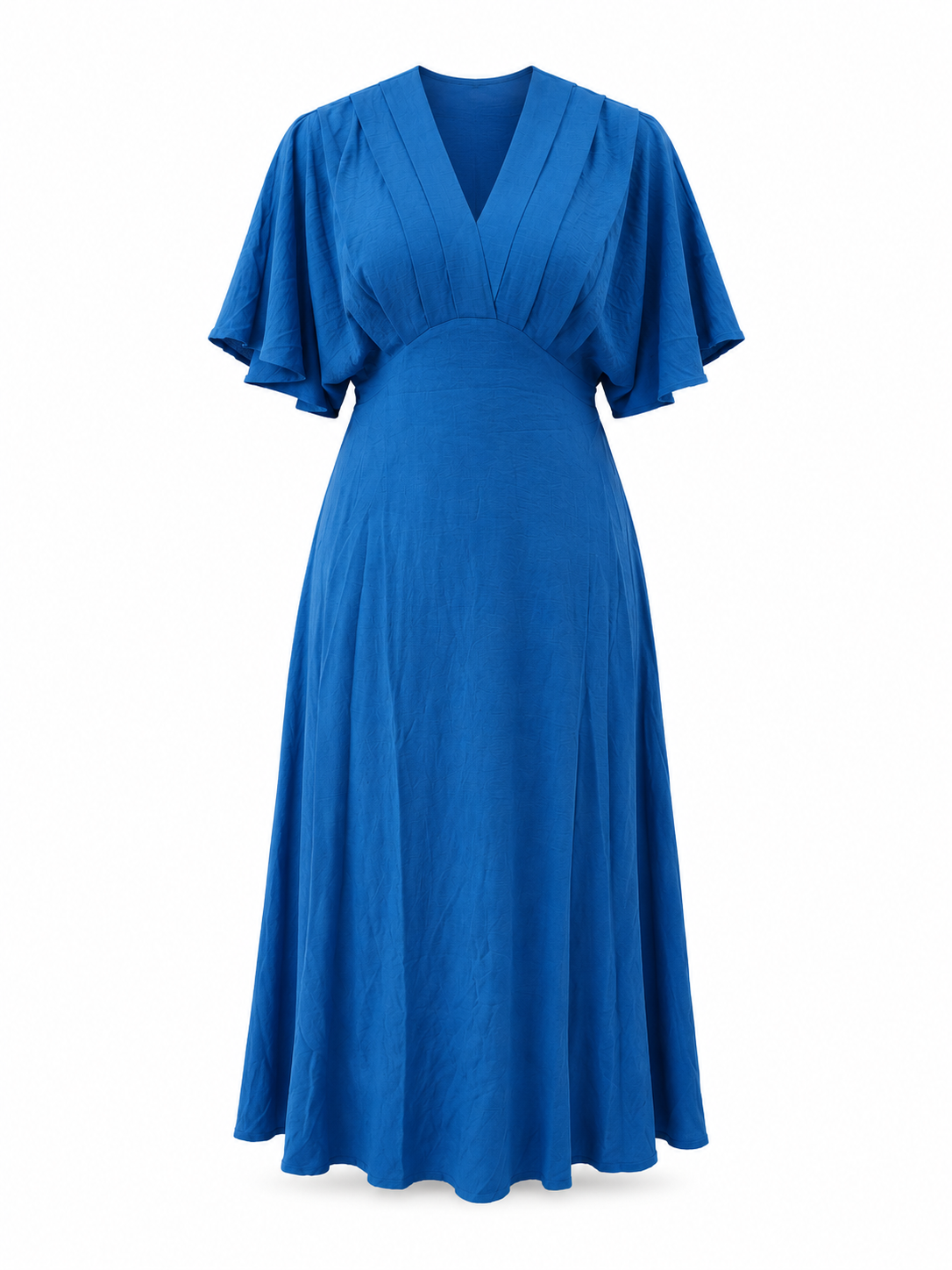 Oak Maxidress Curve Mare Blauw - OAK Fashion Noordwolde