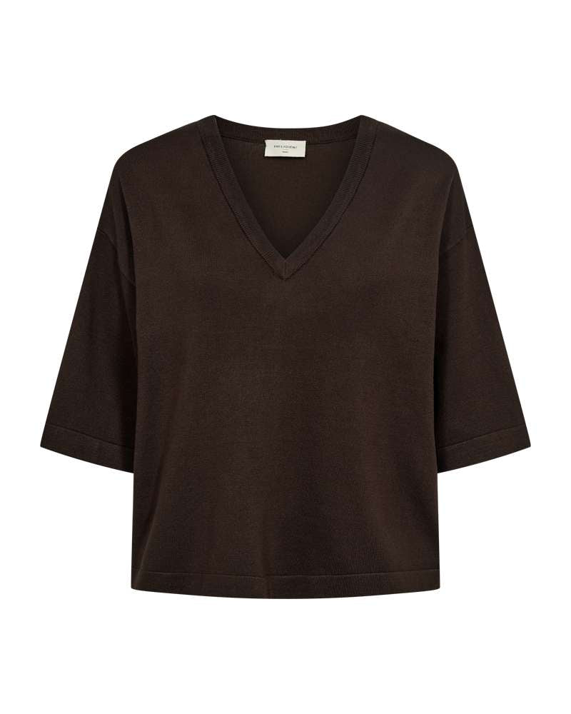 Freequent Pullover Conny Bruin - OAK Fashion Noordwolde