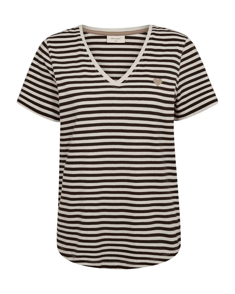 Freequent T-shirt Mian Bruin - OAK Fashion Noordwolde