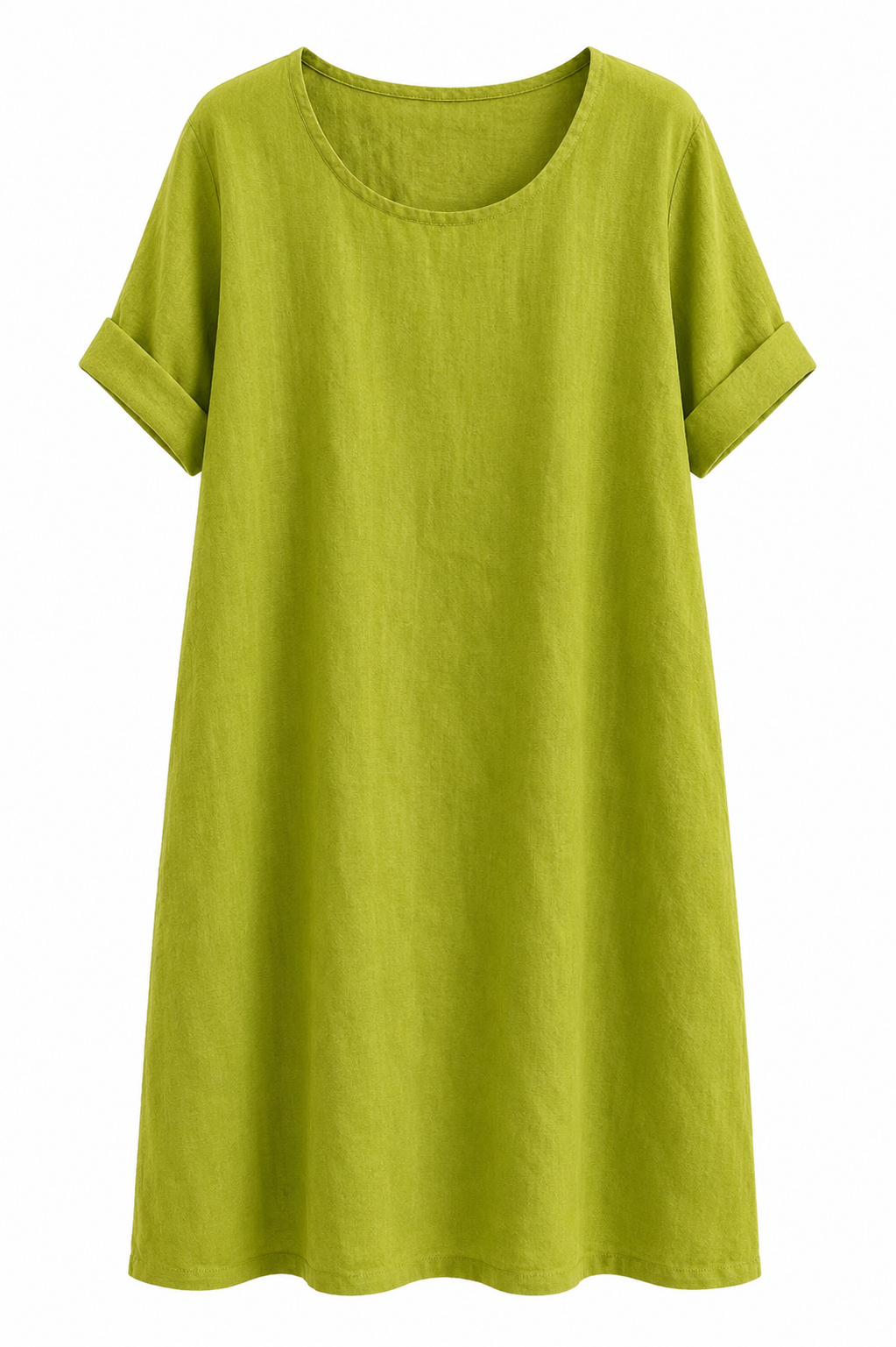 Oak Linnen Jurk Lino Groen - OAK Fashion Noordwolde