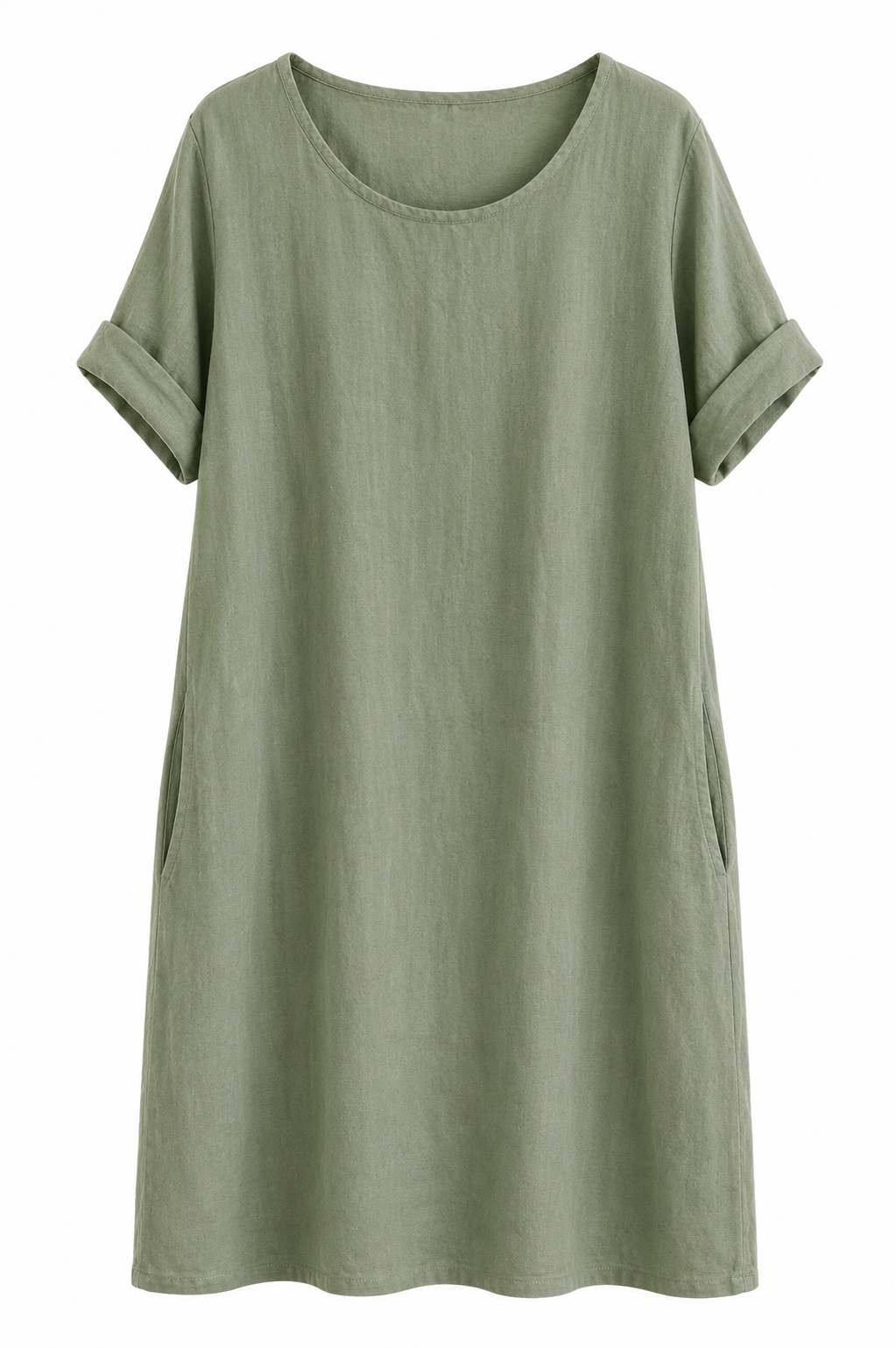 Oak Linnen Jurk Lino Bright Green - OAK Fashion Noordwolde
