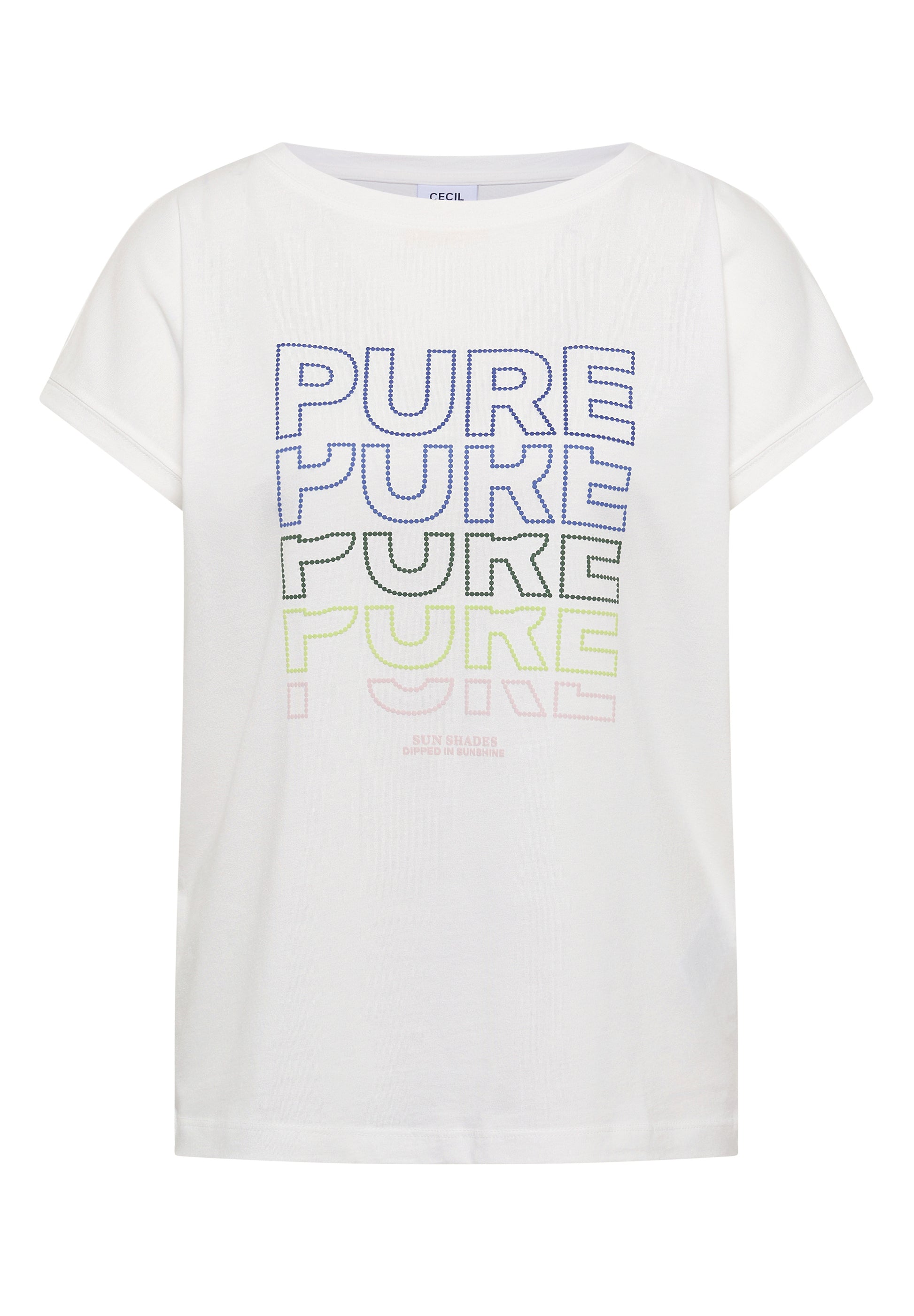 Cecil T-shirt Pure Wit - OAK Fashion Noordwolde