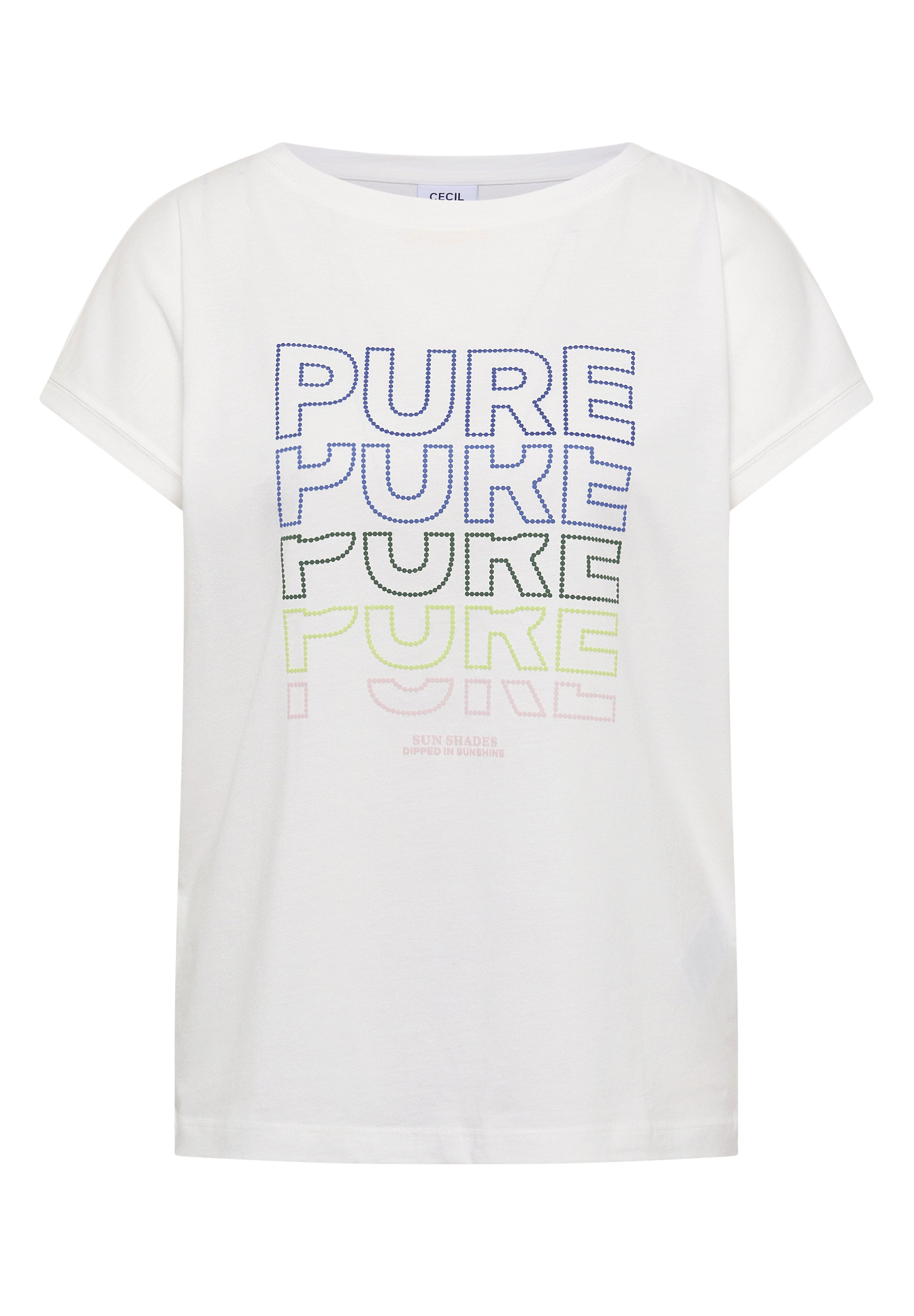 Cecil T-shirt Pure Wit - OAK Fashion Noordwolde