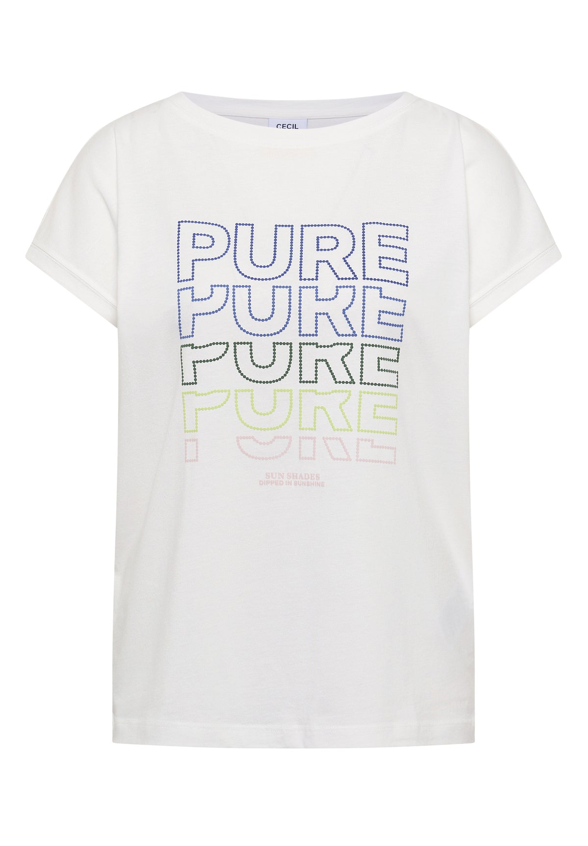 Cecil T-shirt Pure Wit - OAK Fashion Noordwolde