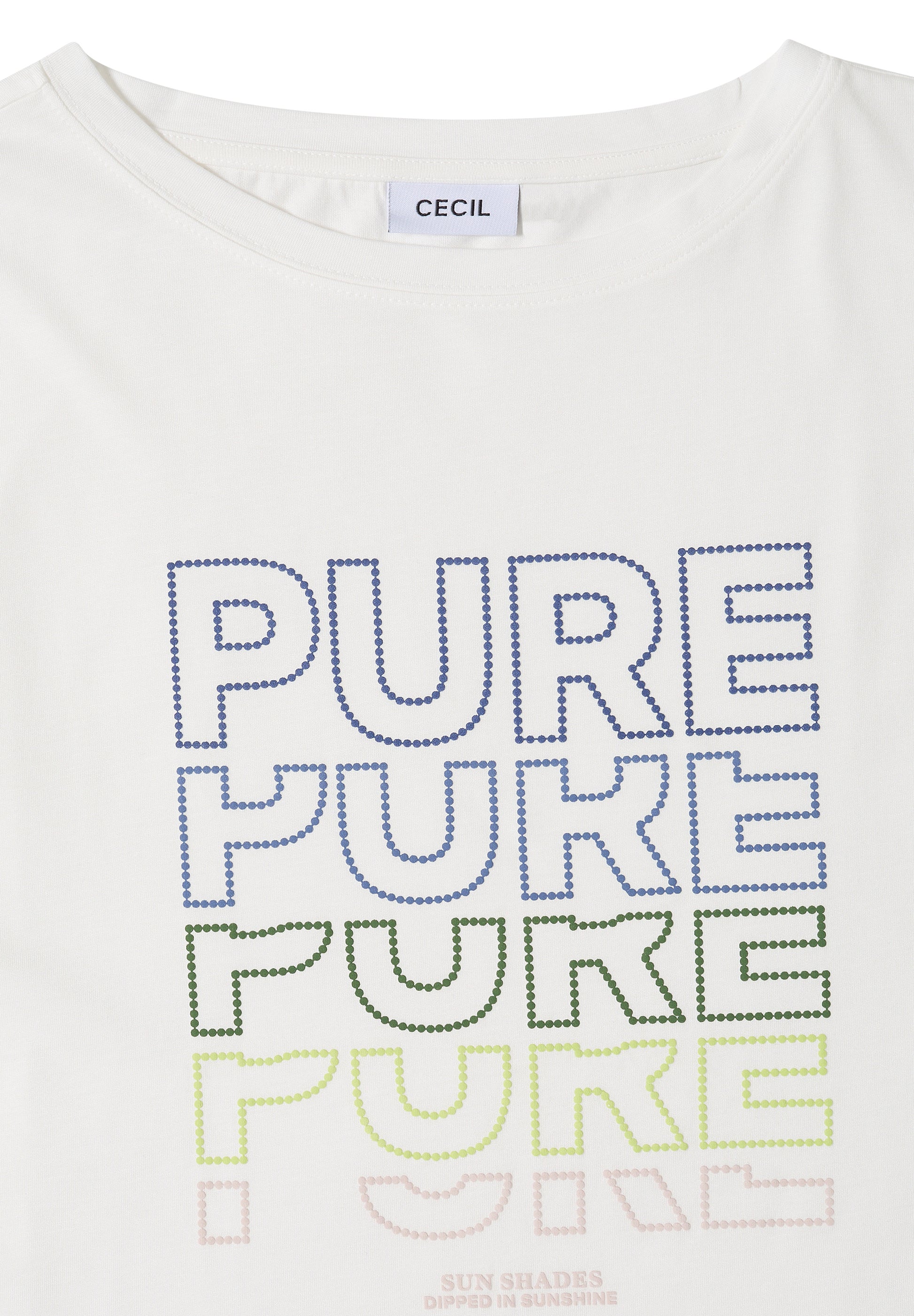 Cecil T-shirt Pure Wit - OAK Fashion Noordwolde