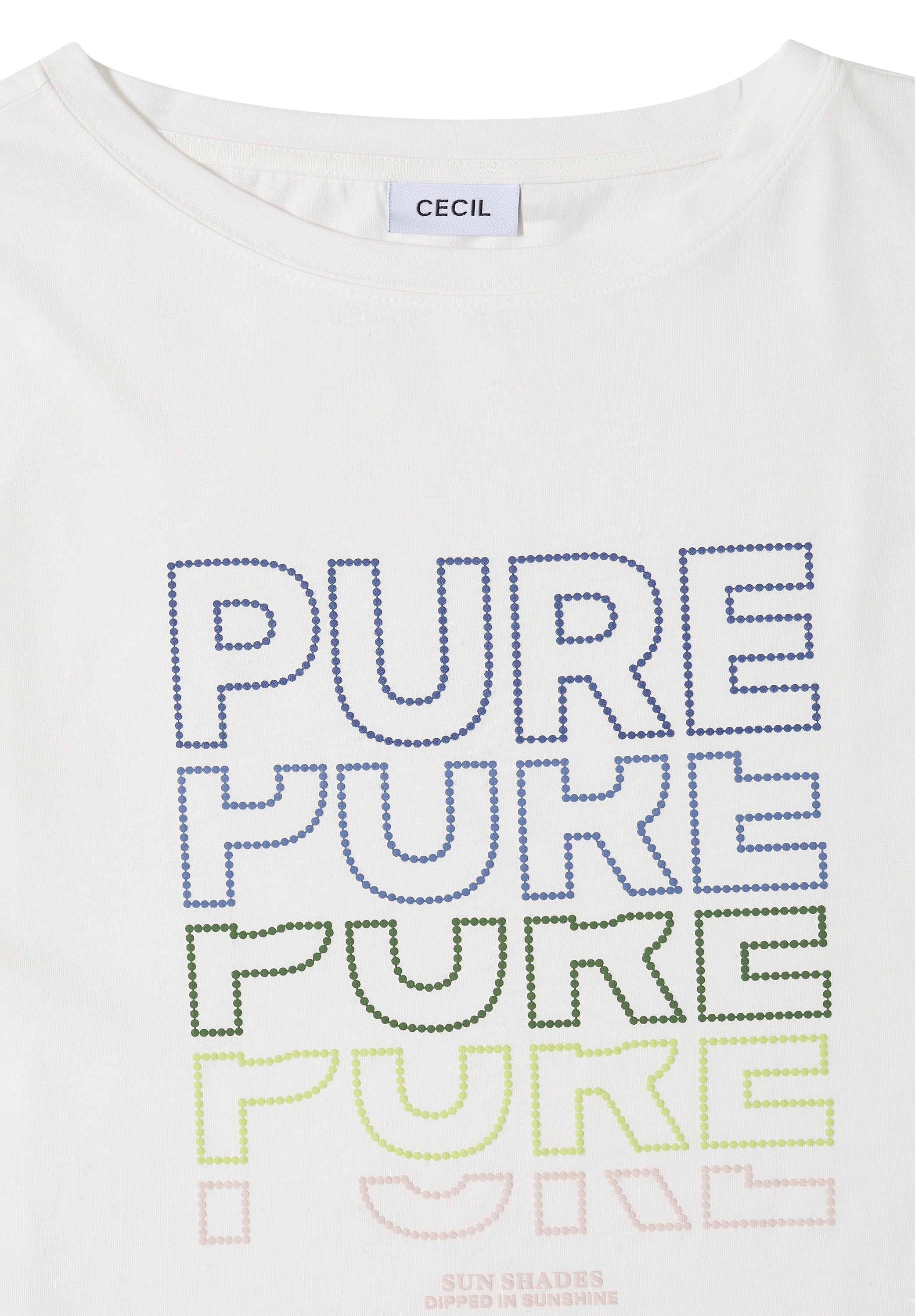 Cecil T-shirt Pure Wit - OAK Fashion Noordwolde