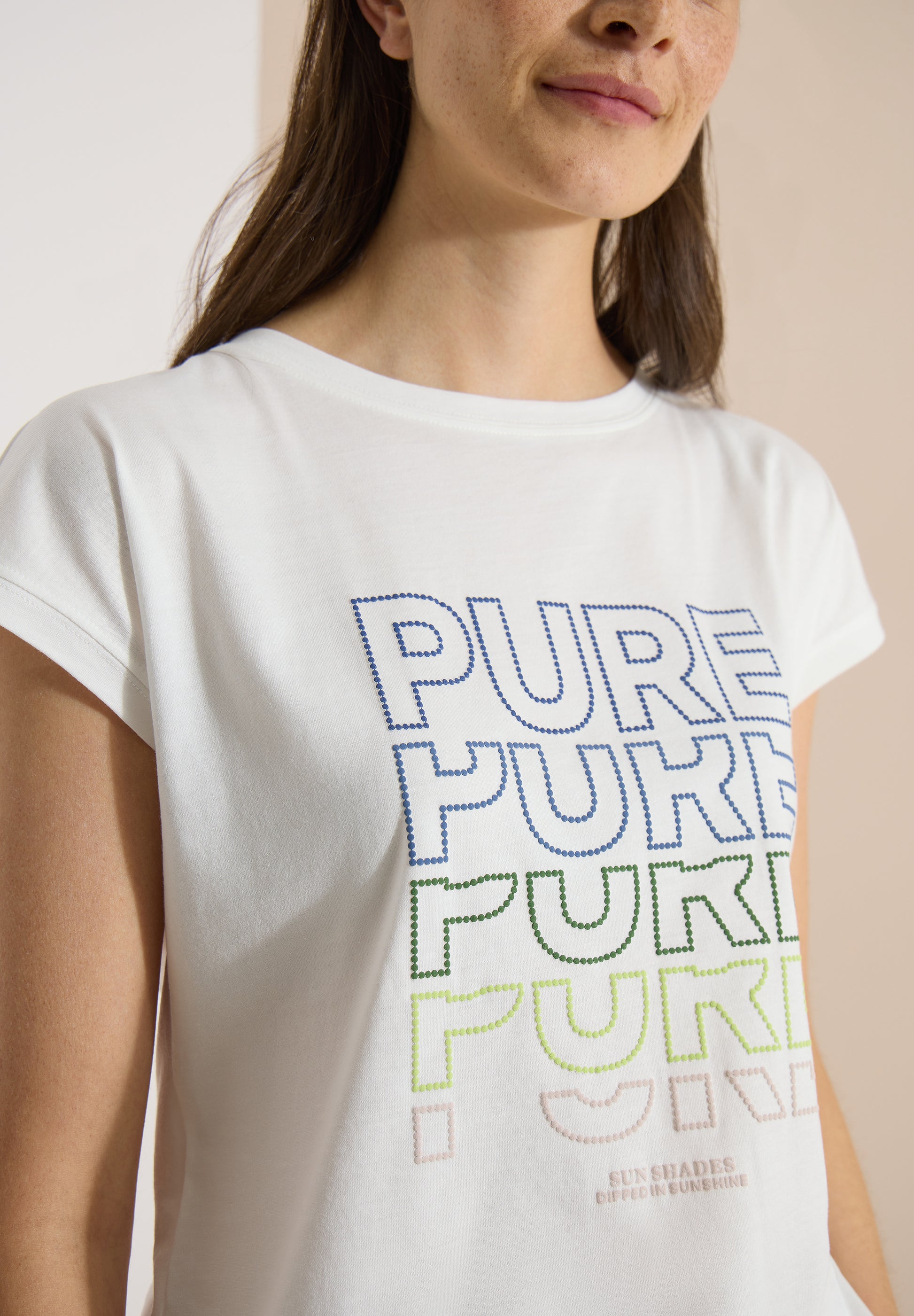 Cecil T-shirt Pure Wit - OAK Fashion Noordwolde