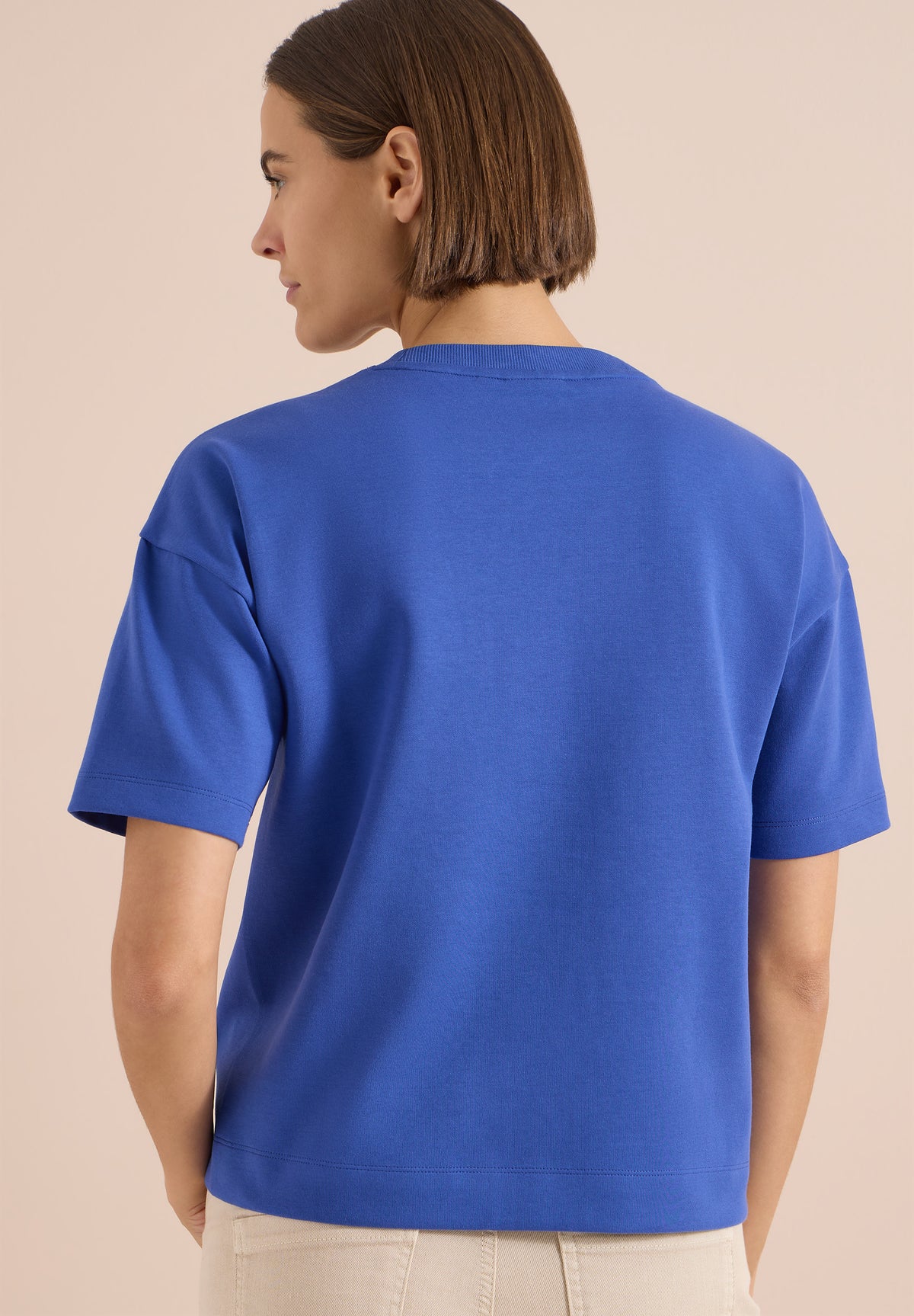 Cecil Sweatshirt Lines Blauw - OAK Fashion Noordwolde