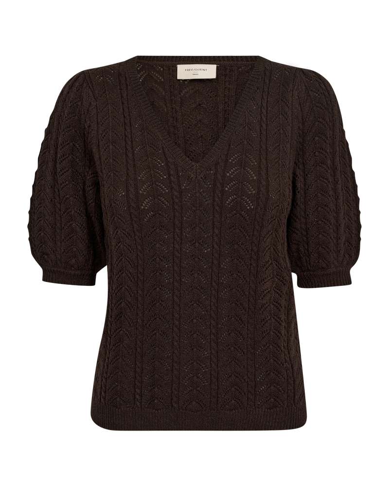 Freequent Pullover Clarry Brown - OAK Fashion Noordwolde