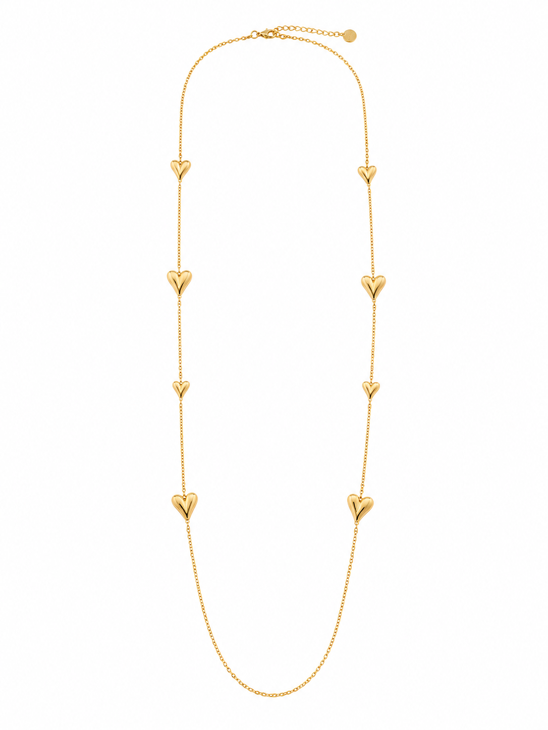 Oak Ketting met Hartjes Goud - OAK Fashion Noordwolde