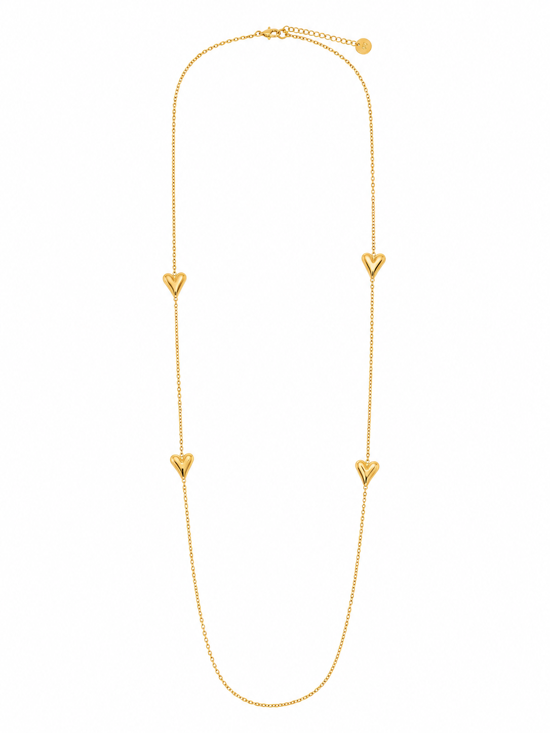Oak Ketting 4 Hartjes Goud - OAK Fashion Noordwolde