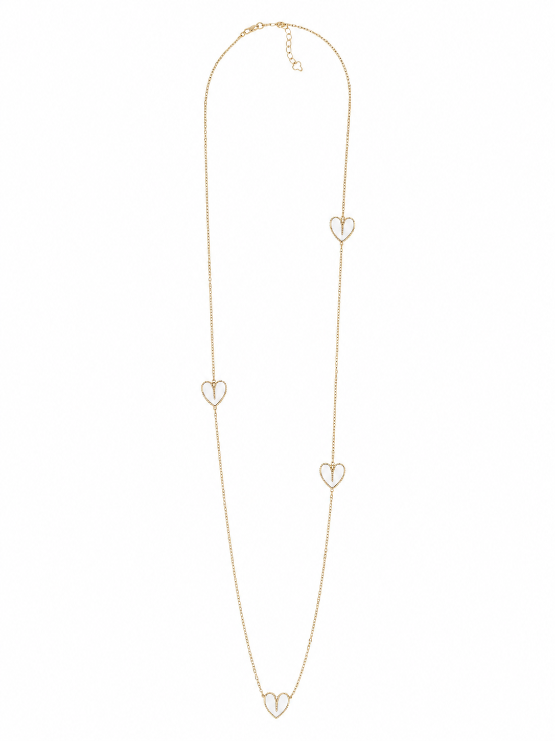 Oak Ketting Hartjes Parelmoer Goud - OAK Fashion Noordwolde