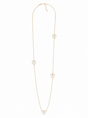 Oak Ketting Hartjes Parelmoer Goud - OAK Fashion Noordwolde