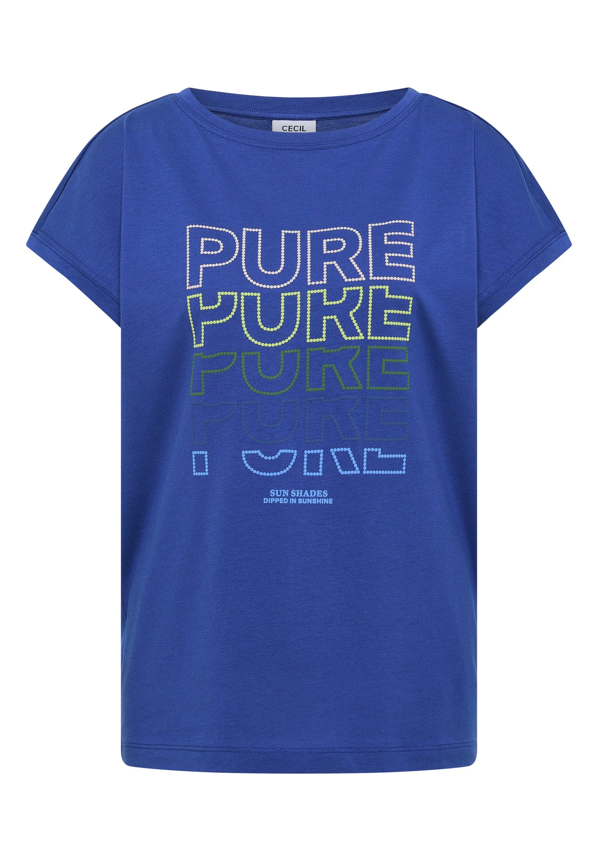 Cecil T-shirt Pure Blauw - OAK Fashion Noordwolde