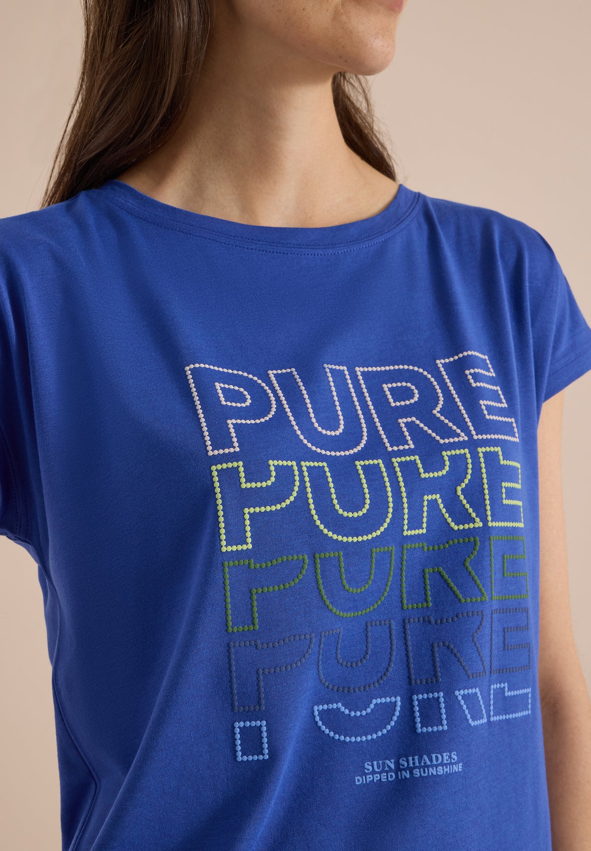 Cecil T-shirt Pure Blauw - OAK Fashion Noordwolde