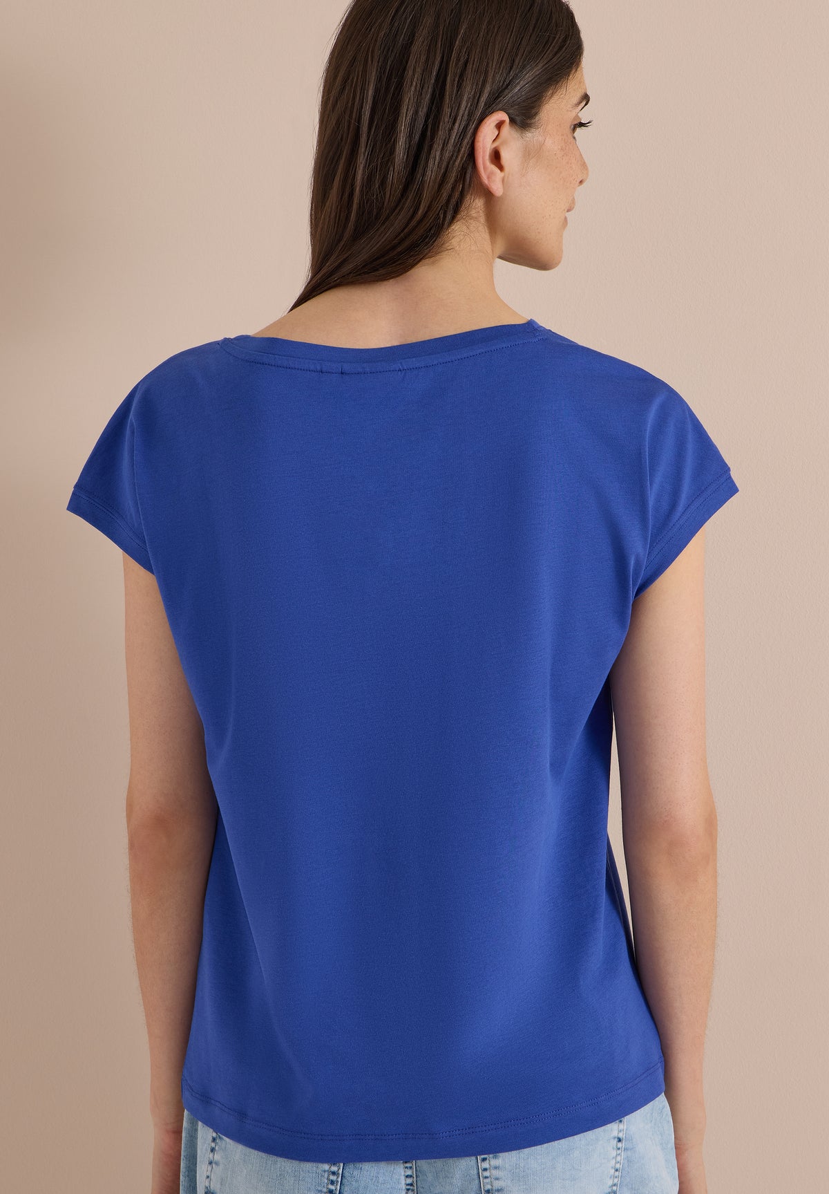 Cecil T-shirt Pure Blauw - OAK Fashion Noordwolde