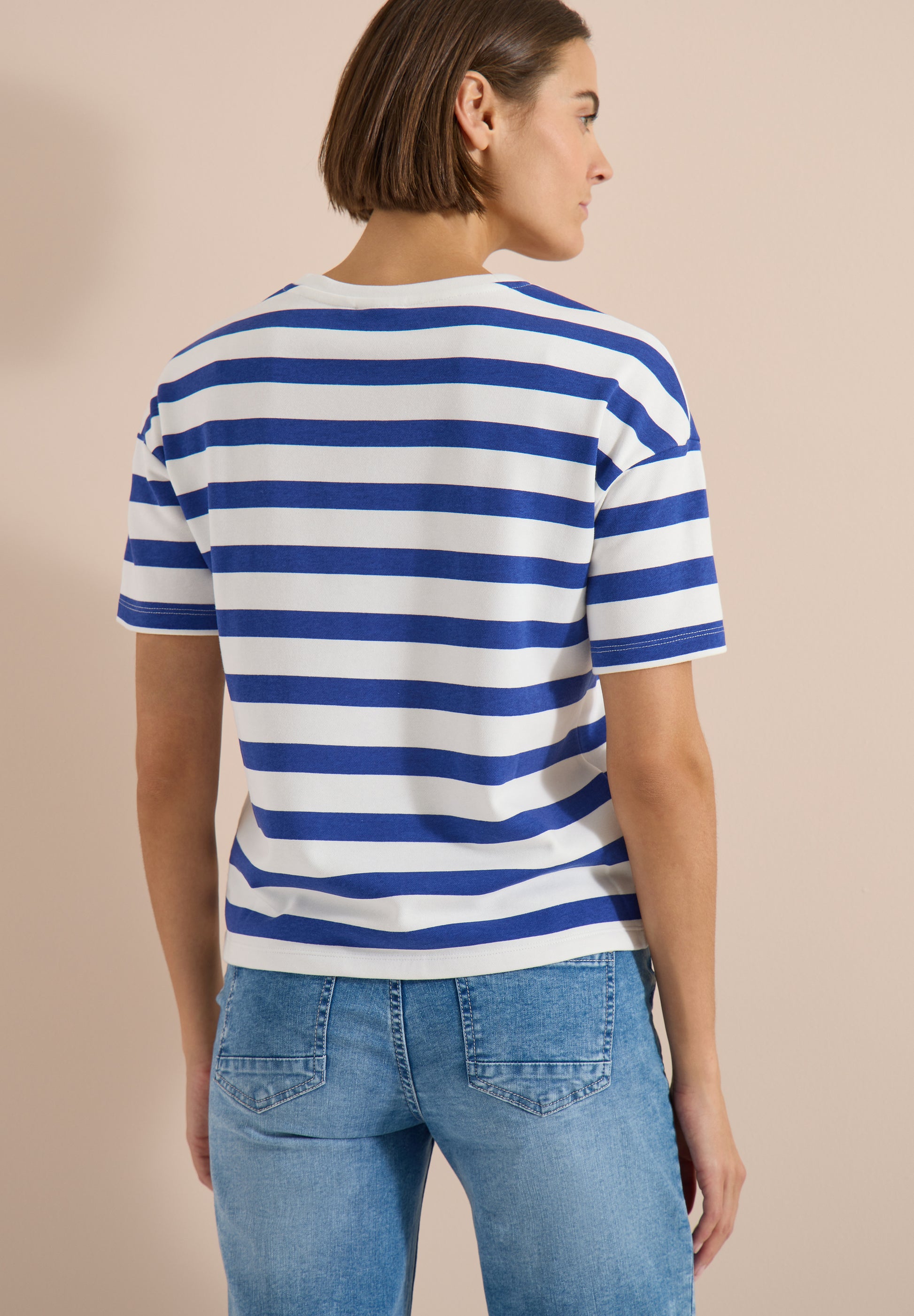 Cecil Top Chest Blauw - OAK Fashion Noordwolde
